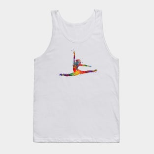 Girl Gymnastics Twine Watercolor Tank Top